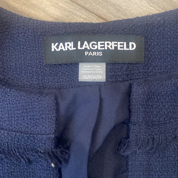 Karl Lagerfeld Paris Crop Jacket - Picture 2 of 3